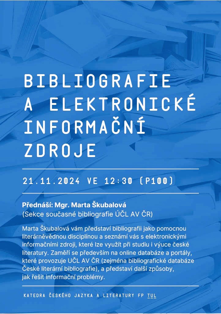 Informacni zdroje literatura